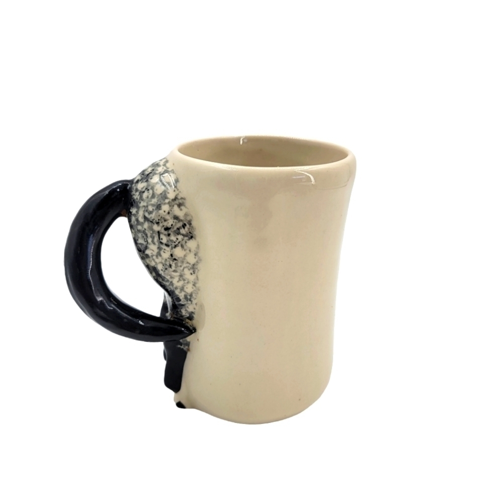 Happy Appy Valley Studio Gray Speckled Horse Butt And Tail Mug 12oz Vintage 1988